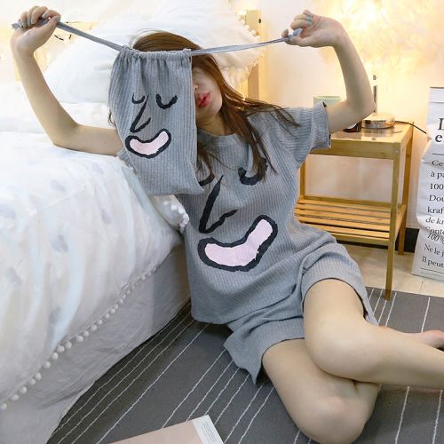 Pyjama pour femme en Coton à manche courte - Ref 2994911