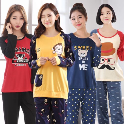 Pyjama pour femme en Coton à manches longues - Ref 2994917