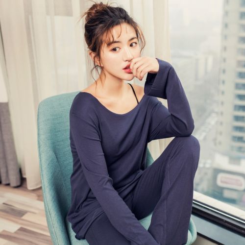 Pyjama pour femme en Viscose à manches longues - Ref 2994918