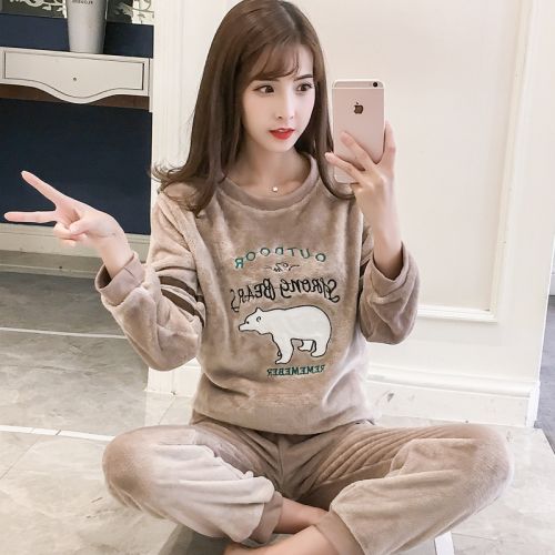 Pyjama pour femme en Polyester à manches longues - Ref 2994930