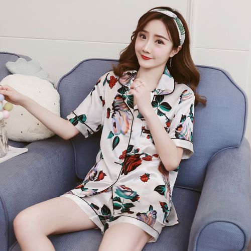 Pyjama pour femme en Polyester à manche courte - Ref 2994937