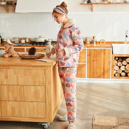 Pyjama pour femme en Coton à manches longues - Ref 2994944