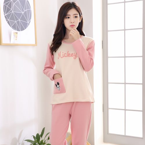 Pyjama pour femme en Coton à manches longues - Ref 2994951