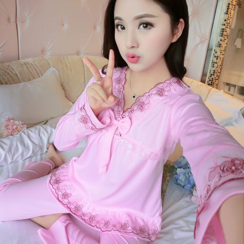 Pyjama pour femme en Coton à manches longues - Ref 2994963