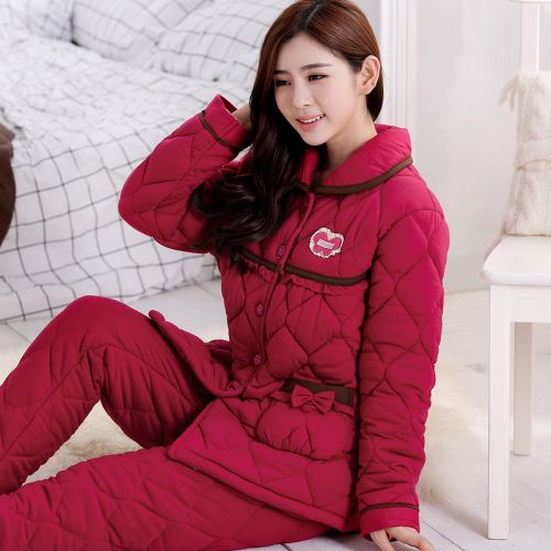 Pyjama pour femme en Coton à manches longues - Ref 2994984