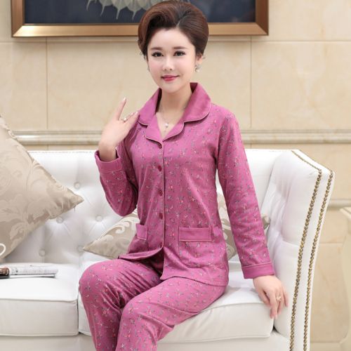 Pyjama pour femme en Coton à manches longues - Ref 2994986