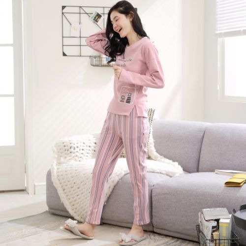 Pyjama pour femme en Coton à manches longues - Ref 2994992