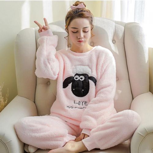 Pyjama pour femme en Coton à manches longues - Ref 2995007