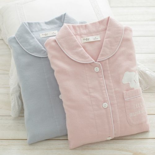 Pyjama pour femme en Coton à manches longues - Ref 2995010
