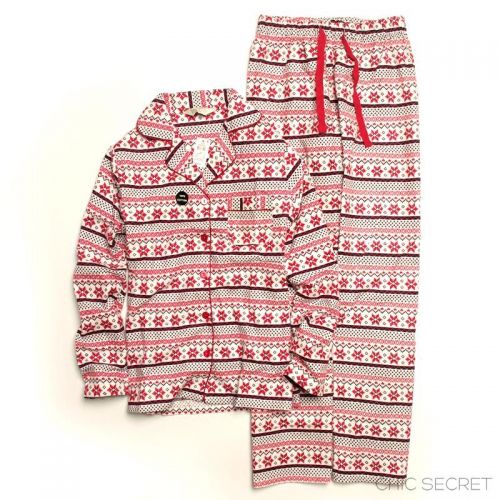 Pyjama pour femme CHIC SECRET en Coton à manches longues - Ref 2995014