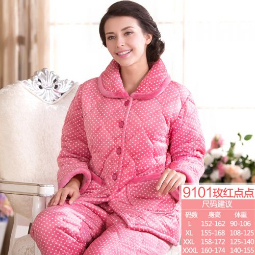 Pyjama pour femme en Polyester à manches longues - Ref 2995019