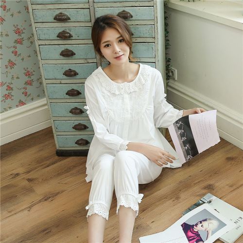Pyjama pour femme SVNIER en Coton à manches - Ref 2995021
