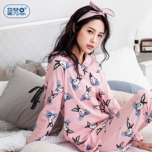Pyjama pour femme DAMOS LOVE en Coton à manches longues - Ref 2995025