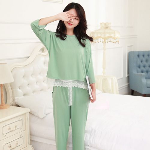 Pyjama pour femme en Coton à manches - Ref 2995048