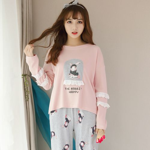 Pyjama pour femme en Coton à manches longues - Ref 2995056
