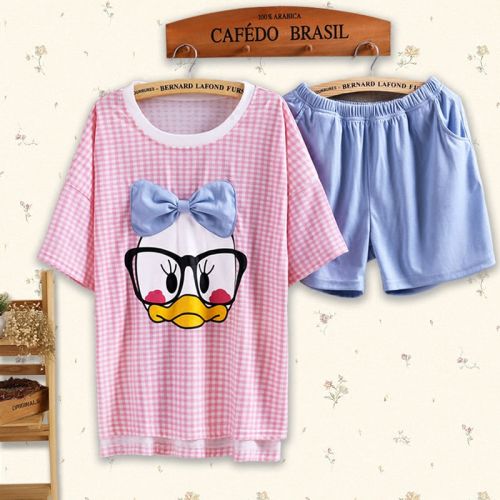 Pyjama pour femme en Coton à manche courte - Ref 2995059