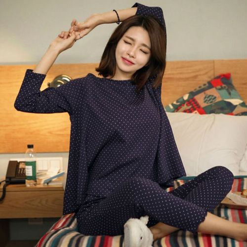 Pyjama pour femme en Coton à manches longues - Ref 2995062