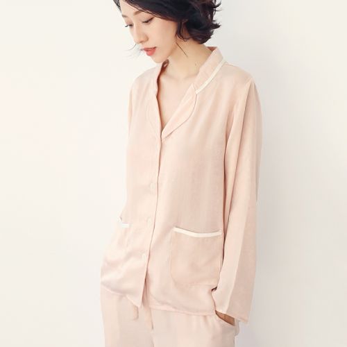 Pyjama pour femme en Nylon à manches longues - Ref 2995069