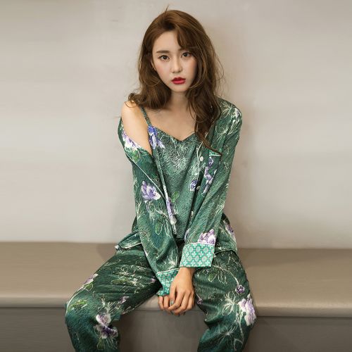 Pyjama pour femme en Polyester à manches longues - Ref 2995074