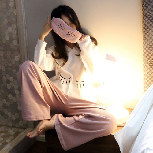 Pyjama pour femme en Coton à manches longues - Ref 2995077