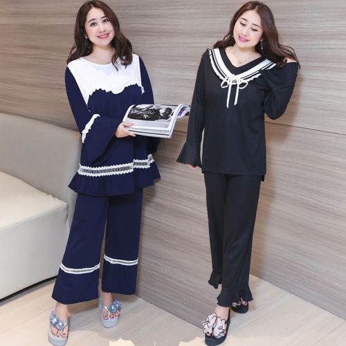 Pyjama pour femme en Coton à manches longues - Ref 2995088