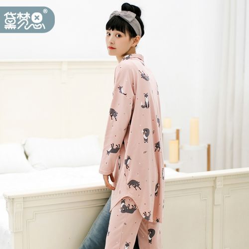 Pyjama pour femme DAMOS LOVE en Coton à manches longues - Ref 2995090