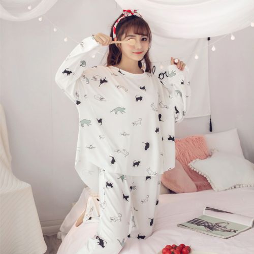 Pyjama pour femme en Polyester à manches longues - Ref 2995118
