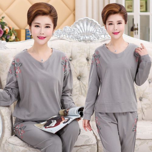 Pyjama pour femme en Coton à manches longues - Ref 2995120