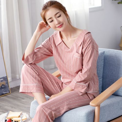 Pyjama pour femme en Coton à manches longues - Ref 2995131