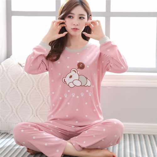 Pyjama pour femme en Coton à manches longues - Ref 2995150