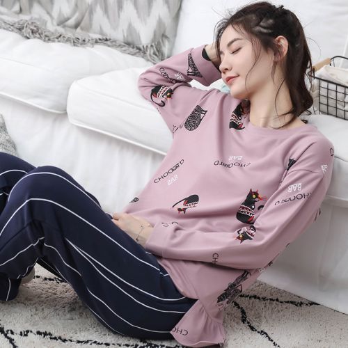 Pyjama pour femme en Coton à manches longues - Ref 2995161