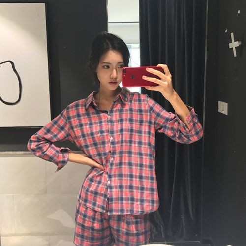 Pyjama pour femme en Coton à manches longues - Ref 2995190