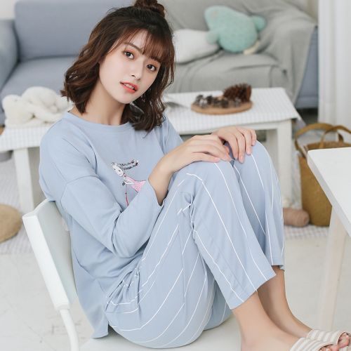 Pyjama pour femme HONEY FEN TING en Coton à manches longues - Ref 2995214