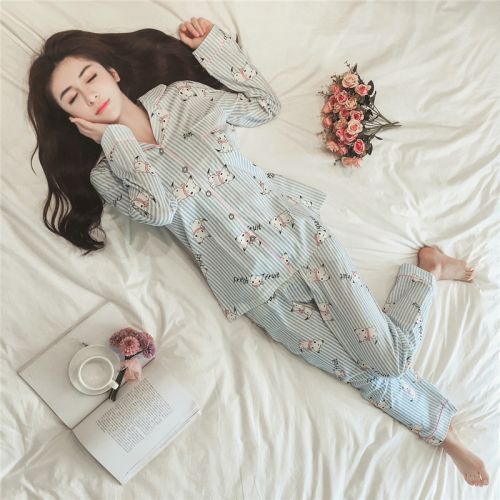 Pyjama pour femme EANUONA AI NUONA en Coton à manches longues - Ref 2995215