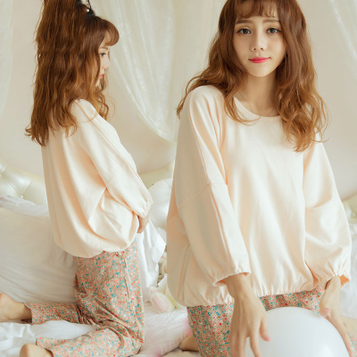 Pyjama pour femme en Coton à manches longues - Ref 2995237