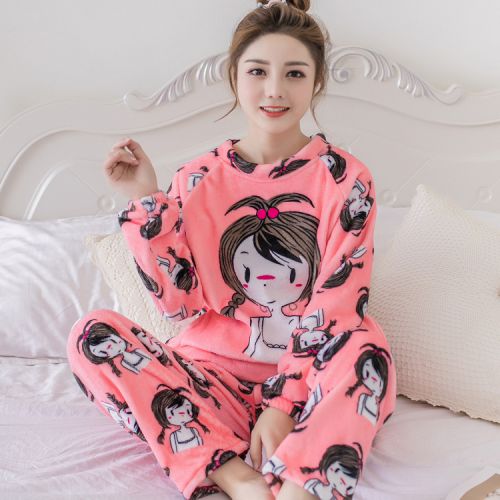 Pyjama pour femme en Polyester à manches longues - Ref 2995242