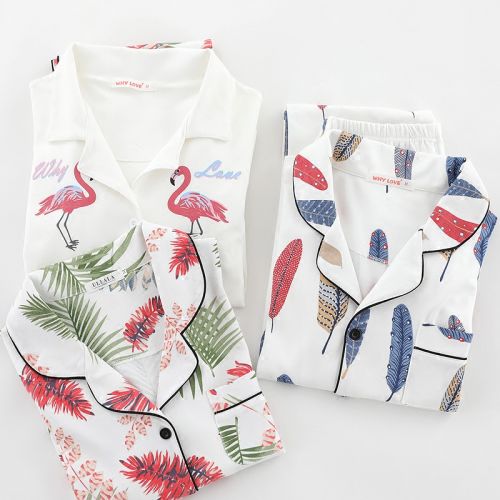 Pyjama pour femme en Coton à manches longues - Ref 2995244
