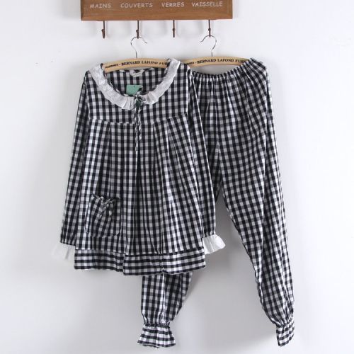 Pyjama pour femme en Coton à manches longues - Ref 2995261