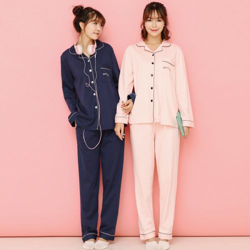 Pyjama pour femme en Coton à manches longues - Ref 2995267