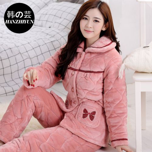 Pyjama pour femme en Coton à manches longues - Ref 2995268