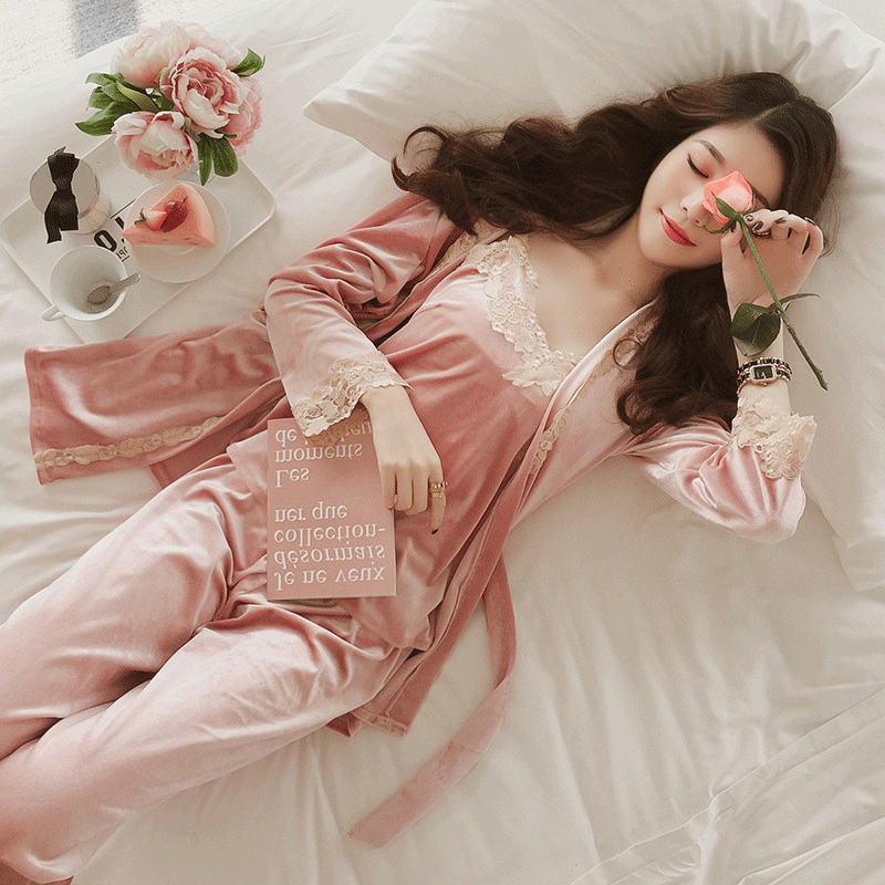 Pyjama pour femme à manches longues - Ref 2995269