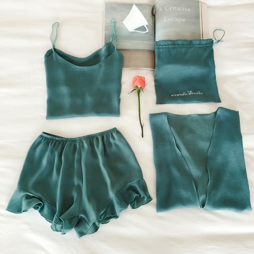 Pyjama pour femme en Polyester à neuf manches - Ref 2995271