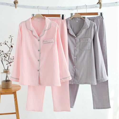 Pyjama pour femme en Coton à manches longues - Ref 2995278