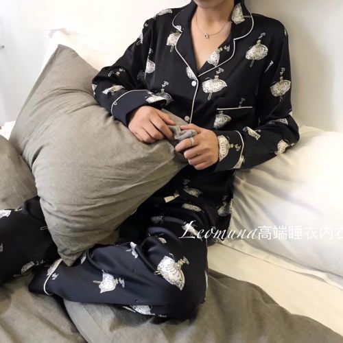 Pyjama pour femme LEOMUNA en Polyester à manches longues - Ref 2995289