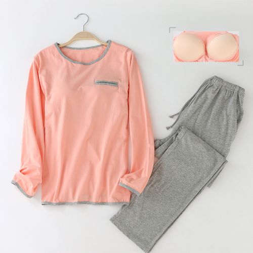 Pyjama pour femme en Coton à manches longues - Ref 2995292