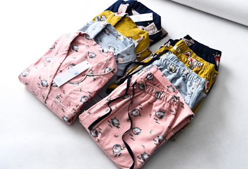 Pyjama pour femme en Coton à manches longues - Ref 2995296