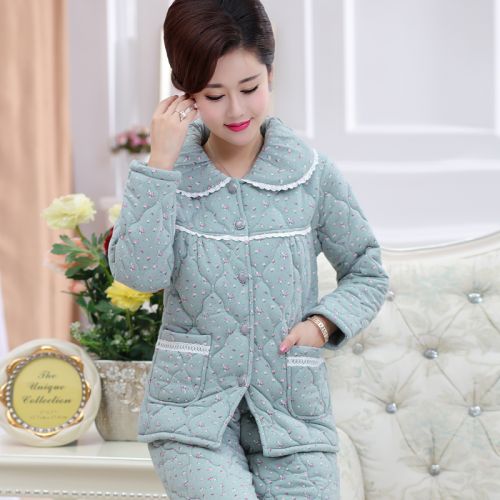 Pyjama pour femme en Coton à manches longues - Ref 2995316
