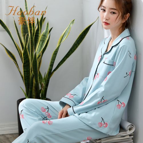 Pyjama pour femme en Coton à manches longues - Ref 2995329