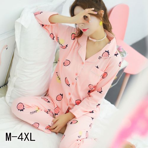 Pyjama pour femme en Coton à manches longues - Ref 2995340