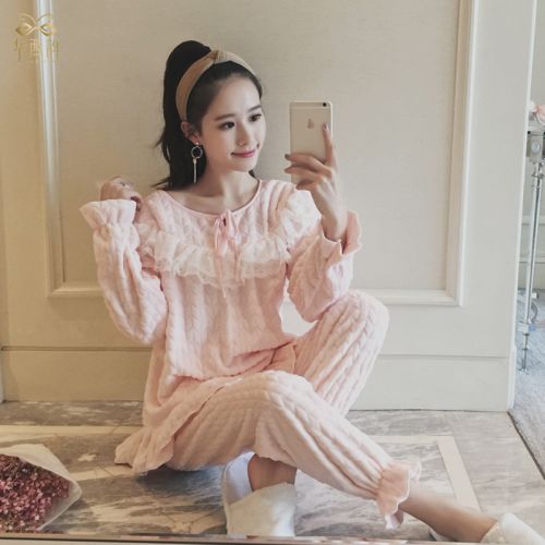 Pyjama pour femme en Polyester à manches longues - Ref 2995342